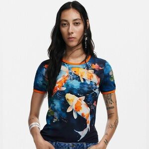 DESIGUAL Women’s Koi T-shirt